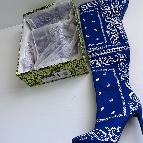 Cape Robbin Spring Blue Heels - Picture 1 of 6